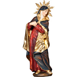 María para crucifixión con aureola